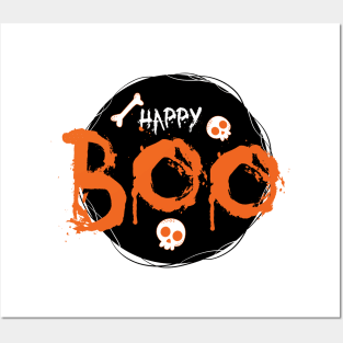 Happy Boo tee design birthday gift graphic Posters and Art